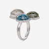 SuperOro Ice 18K White Gold Diamond & Multistone Ring Sz. 7 ICE/A051 - THE SOLIST - SuperOro