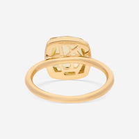 SuperOro Ice 18K Yellow Gold Lemon Quartz Statement Ring ICE/A056 - THE SOLIST - SuperOro