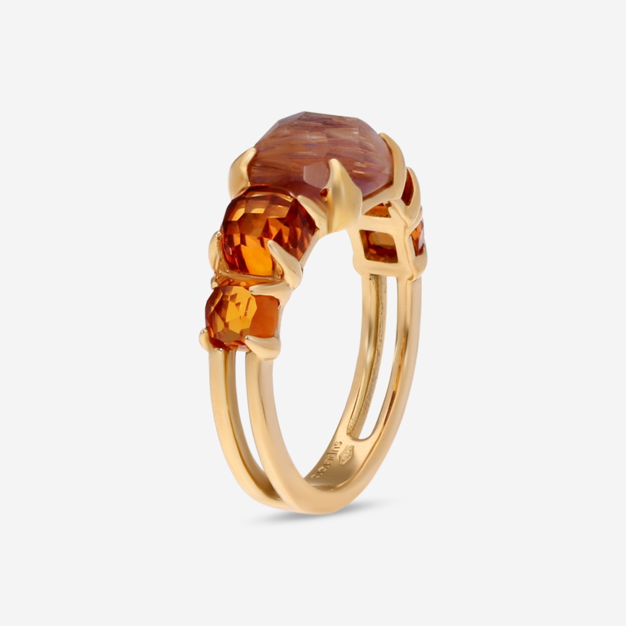 SuperOro Iceberg 18K Rose Gold Multistone Ring ICEBERG/A001 - THE SOLIST - SuperOro