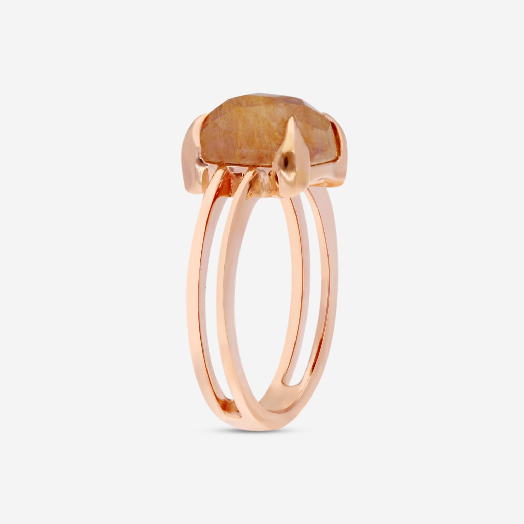 SuperOro Iceberg 18K Yellow Gold Jade & Prasiolite Statement Ring ICEBERG/A002 - THE SOLIST - SuperOro