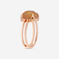 SuperOro Iceberg 18K Yellow Gold Jade & Prasiolite Statement Ring ICEBERG/A002 - THE SOLIST - SuperOro