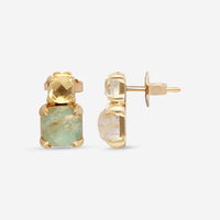 SuperOro Iceberg 18K Yellow Gold Multistone Earrings ICEBERG/O001 - THE SOLIST - SuperOro