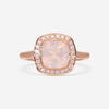 SuperOro Louvre 18K Rose Gold Diamond & Girasol Quartz Statement Ring LOUVRE/A003 - THE SOLIST - SuperOro