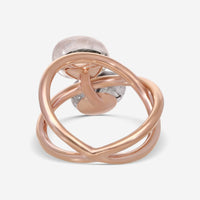 SuperOro Meteo 18K Rose Gold Black Rutile Quartz Ring Sz. 7 METEO/A741clear - THE SOLIST - SuperOro