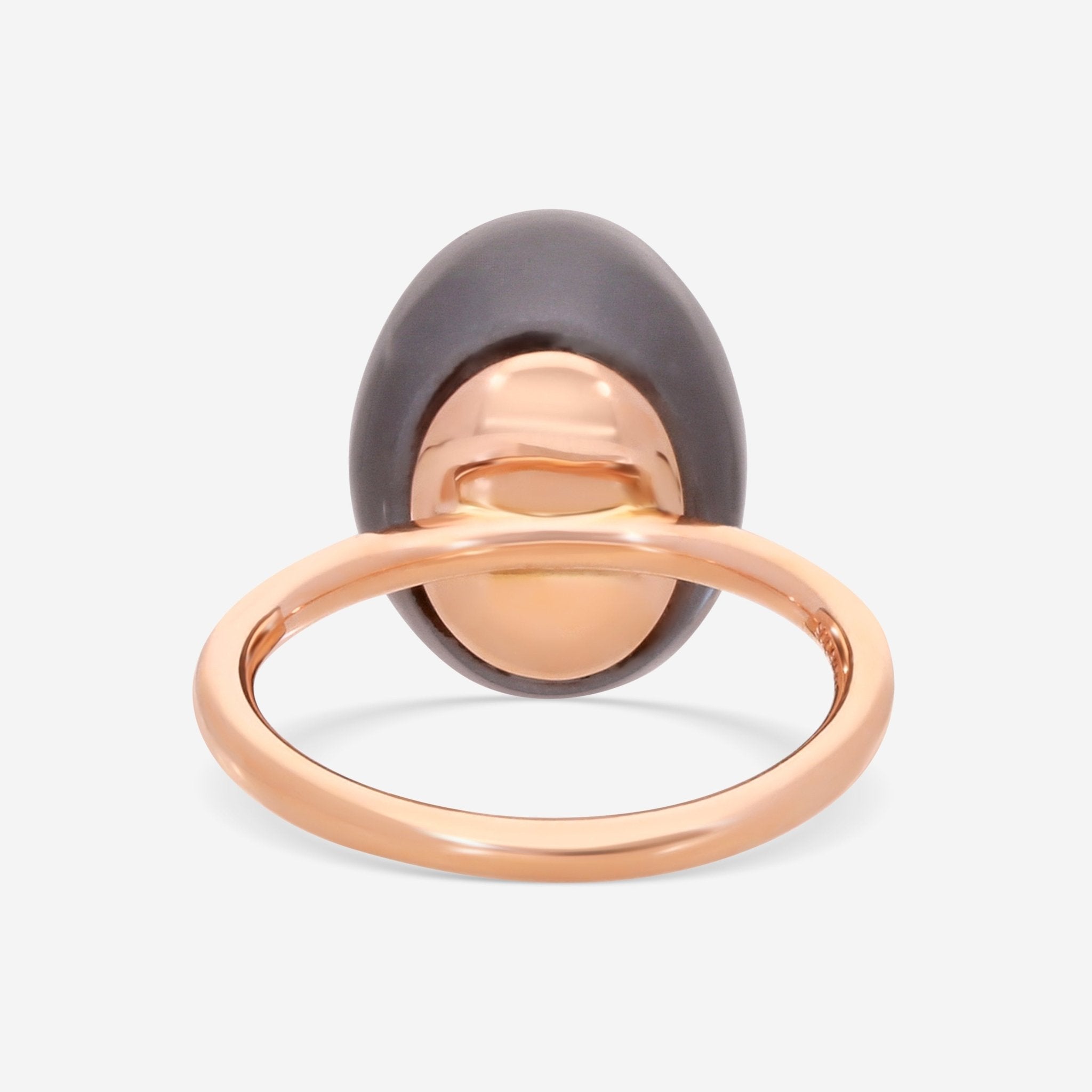 SuperOro Meteo 18K Rose Gold Diamond & Grey Moonstone Statement Ring METEO/A696 - THE SOLIST - SuperOro