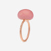 SuperOro Meteo 18K Rose Gold Diamond & Rose Chalcedony Statement Ring METEO/A696 - THE SOLIST - SuperOro