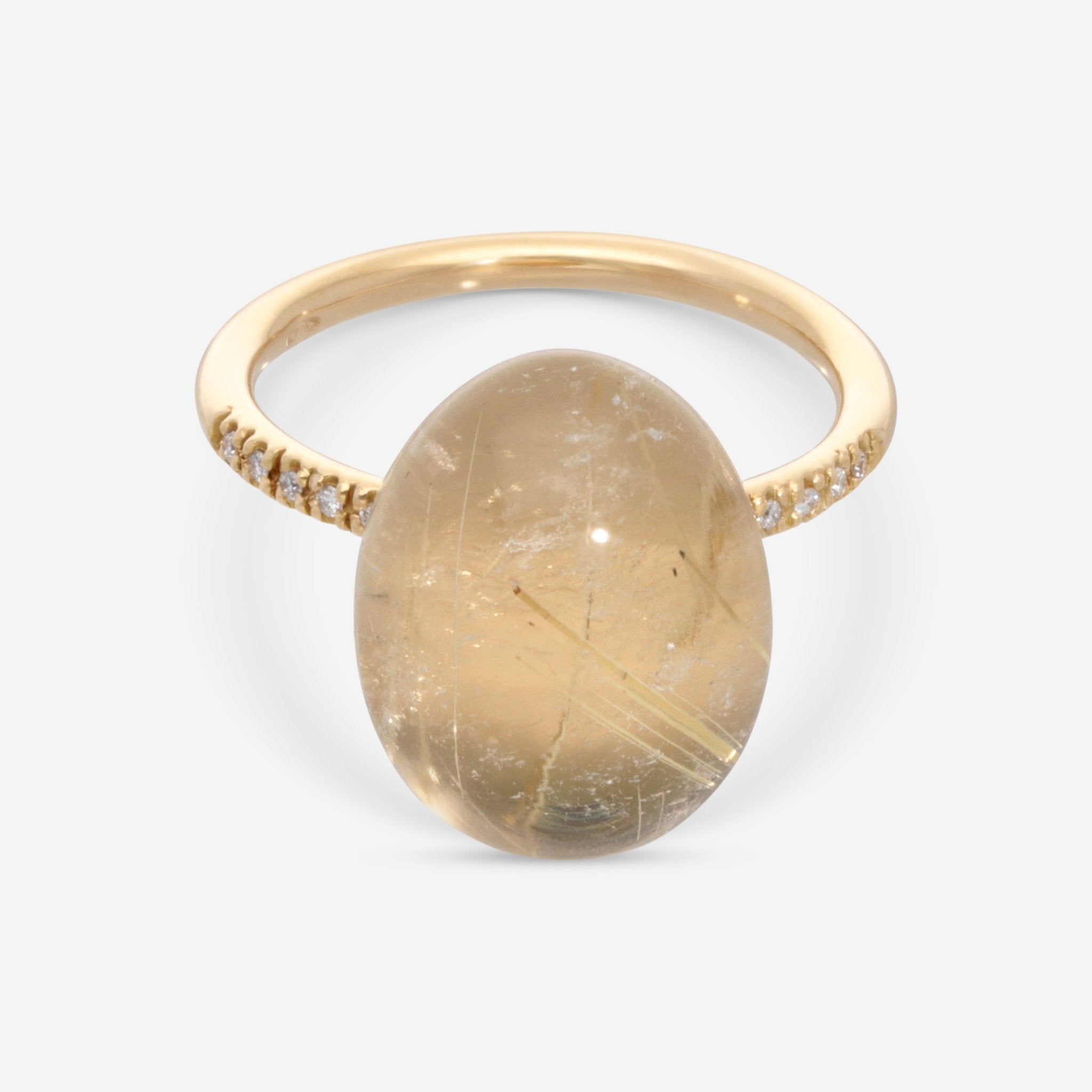 SuperOro Meteo 18K Rose Gold Diamond & Smoky Chalcedony Statement Ring METEO/A696 - THE SOLIST - SuperOro