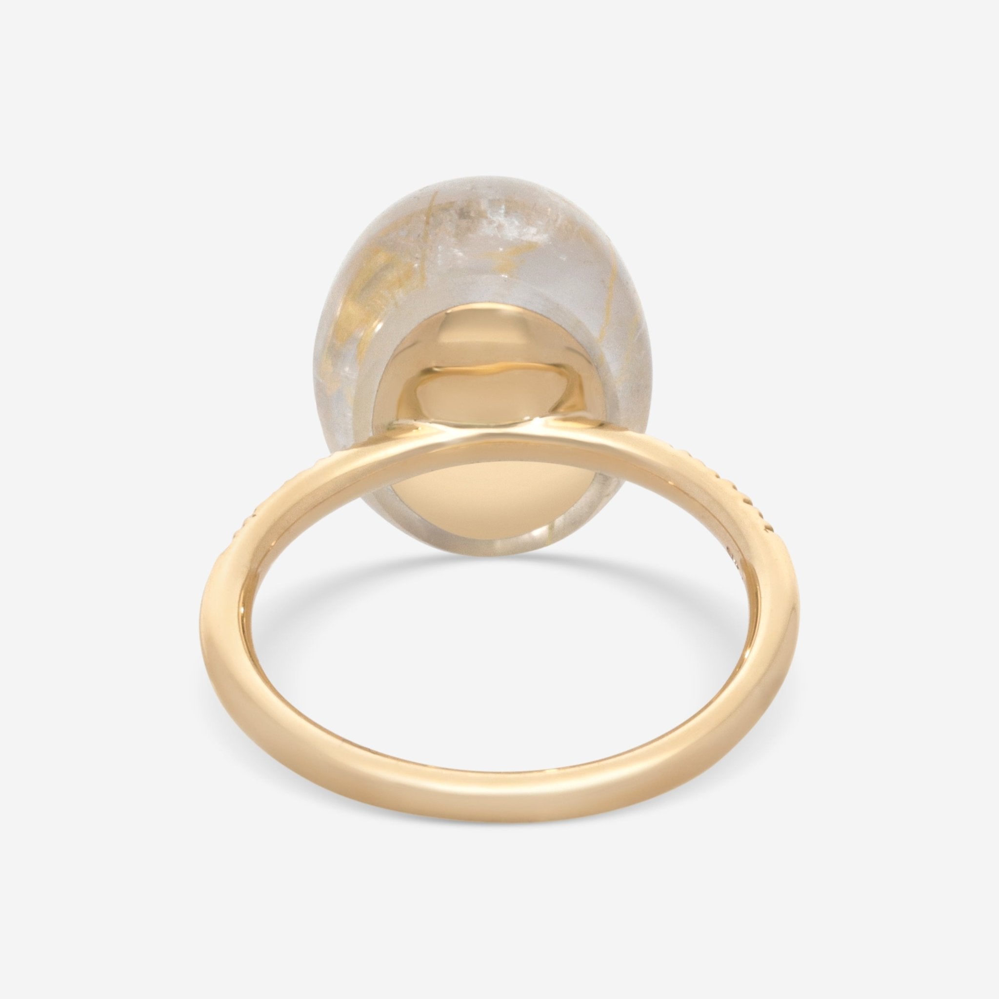 SuperOro Meteo 18K Rose Gold Diamond & Smoky Chalcedony Statement Ring METEO/A696 - THE SOLIST - SuperOro