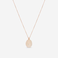 SuperOro Meteo 18K Rose Gold Diamond & White Chalcedony Pendant Necklace METEO/P696 - C - THE SOLIST - SuperOro