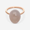 SuperOro Meteo 18K Rose Gold Diamond & White Chalcedony Statement Ring METEO/A696 - THE SOLIST - SuperOro