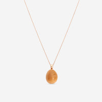 SuperOro Meteo 18K Rose Gold Sunstone Pendant Necklace METEO/P735 - THE SOLIST - SuperOro