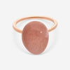 SuperOro Meteo 18K Rose Gold Sunstone Statement Ring METEO/A709 - THE SOLIST - SuperOro