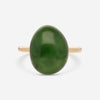 SuperOro Meteo 18K Yellow Gold Jade Ring Sz. 6.75 METEO/A709 - THE SOLIST - SuperOro