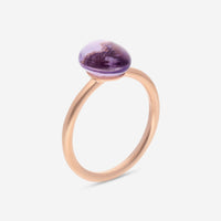 SuperOro Meteore 18K Rose Gold Amethyst Statement Ring METEORE/A624 - THE SOLIST - SuperOro