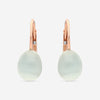 SuperOro Meteore 18K Rose Gold Blue Chalcedony Lever Back Earrings METEORE/O649 - THE SOLIST - SuperOro