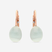 SuperOro Meteore 18K Rose Gold Blue Chalcedony Lever Back Earrings METEORE/O649 - THE SOLIST - SuperOro