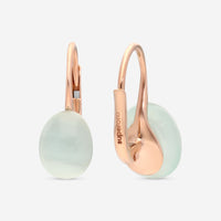 SuperOro Meteore 18K Rose Gold Blue Chalcedony Lever Back Earrings METEORE/O649 - THE SOLIST - SuperOro