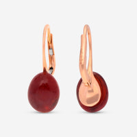 SuperOro Meteore 18K Rose Gold Hessonite Lever Back Earrings METEORE/O649 - THE SOLIST - SuperOro