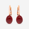 SuperOro Meteore 18K Rose Gold Hessonite Lever Back Earrings METEORE/O649 - THE SOLIST - SuperOro