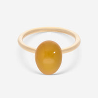 SuperOro Meteore 18K Rose Gold Sunstone Ring Sz. 7 METEORE/A630 - THE SOLIST - SuperOro