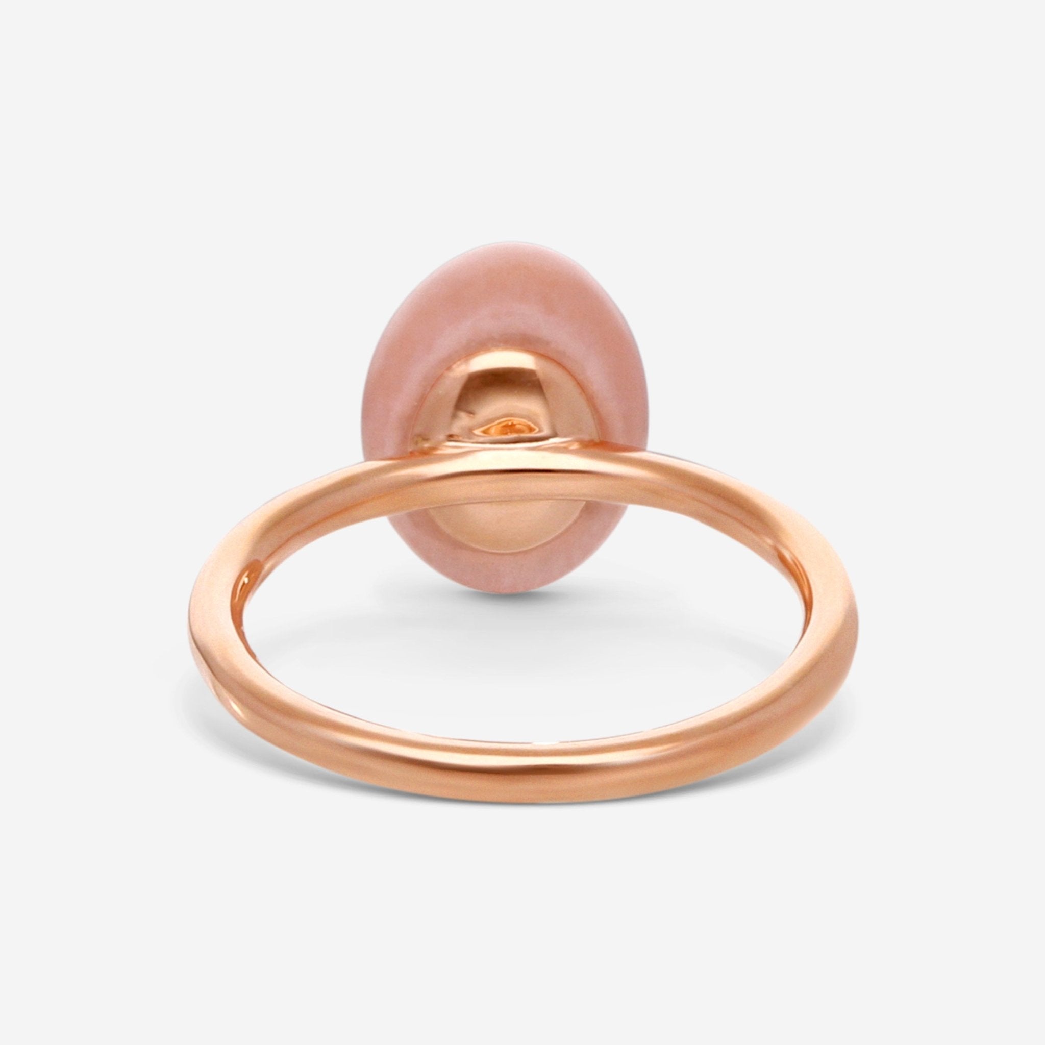 SuperOro Meteore 18K Rose Gold Sunstone Ring Sz. 7 METEORE/A630 - THE SOLIST - SuperOro