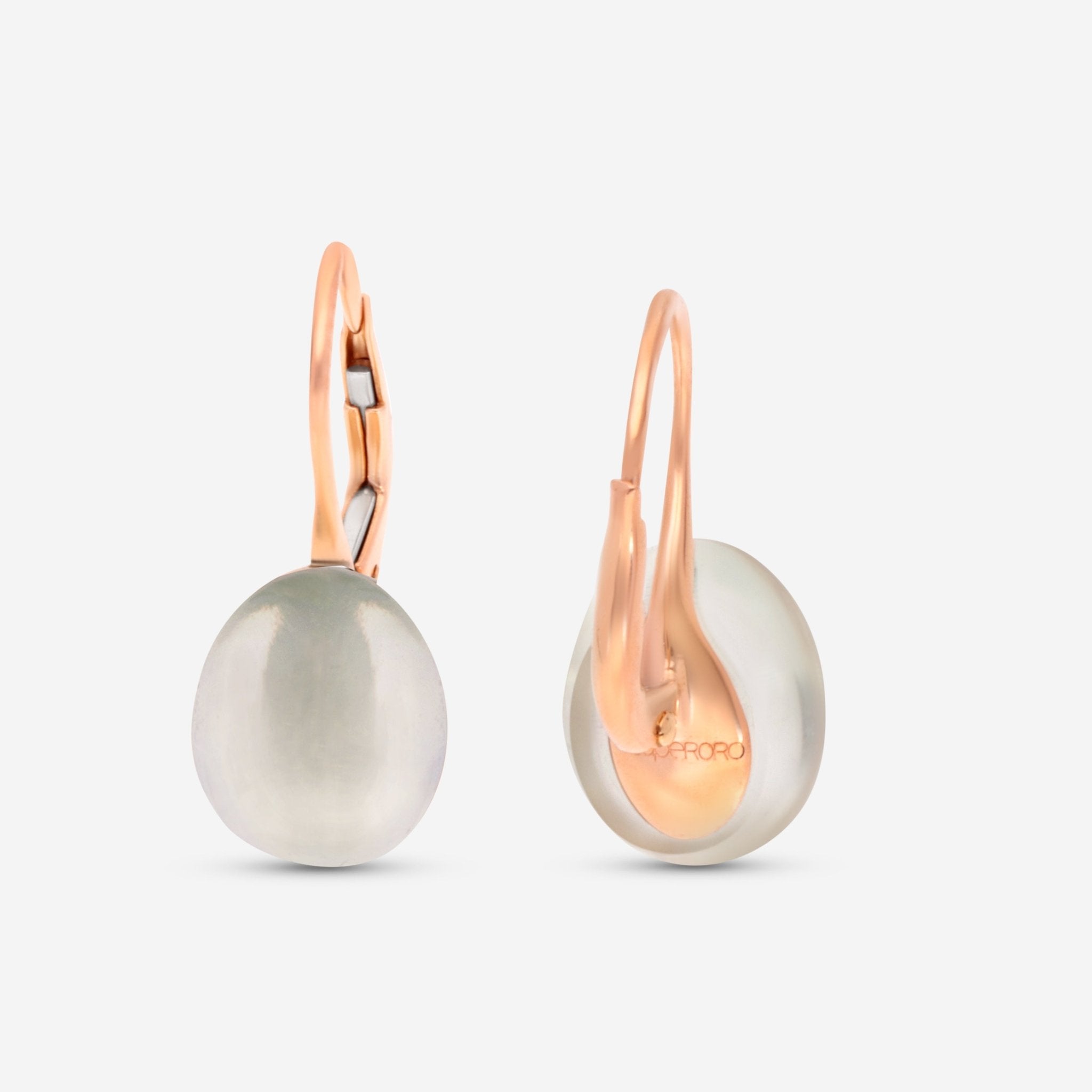 SuperOro Meteore 18K Yellow Gold Green Chalcedony Drop Earrings METEORE/O667 - THE SOLIST - SuperOro