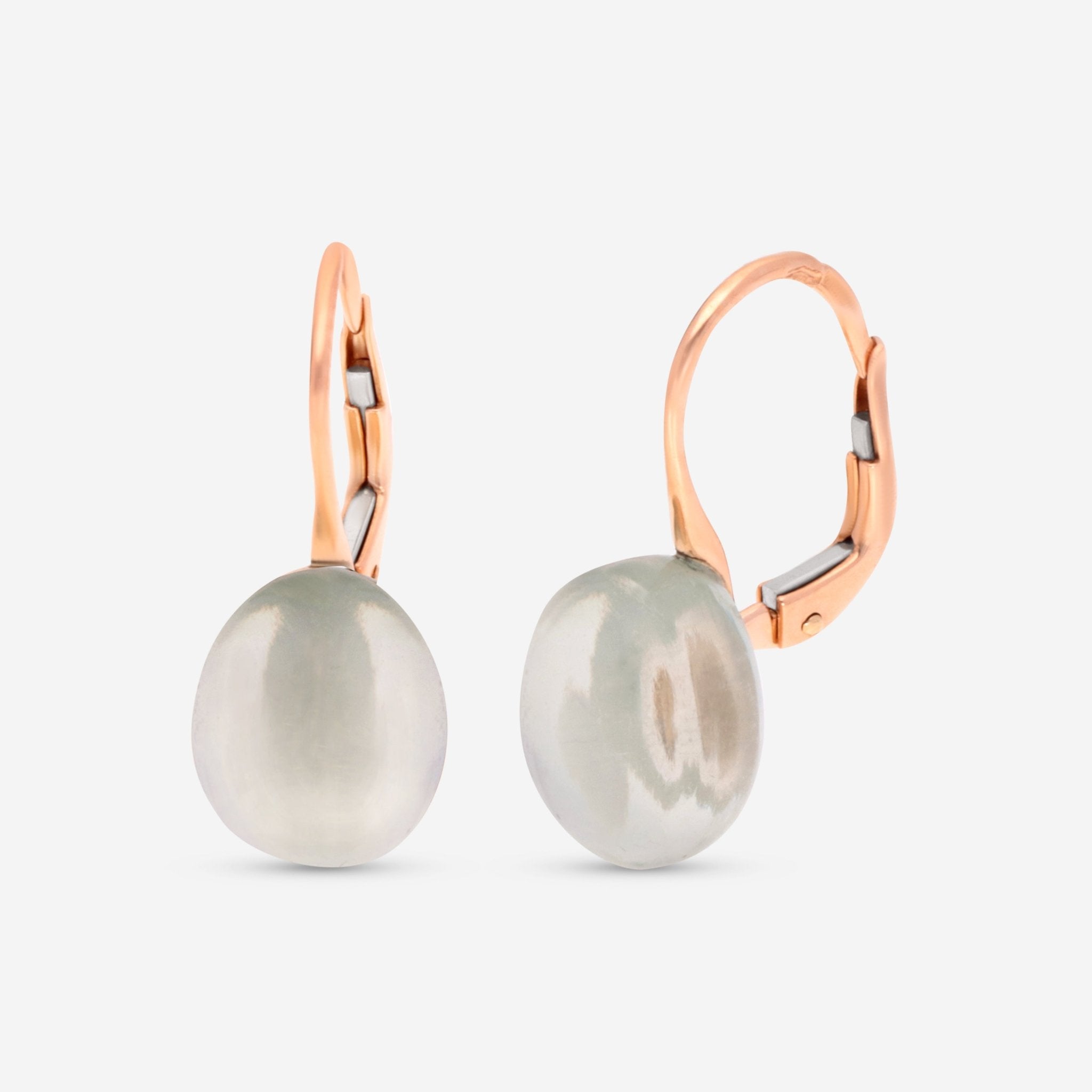 SuperOro Meteore 18K Yellow Gold Green Chalcedony Drop Earrings METEORE/O667 - THE SOLIST - SuperOro