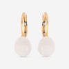 SuperOro Meteore 18K Yellow Gold White Moonstone Lever Back Earrings METEORE/O649 - THE SOLIST - SuperOro