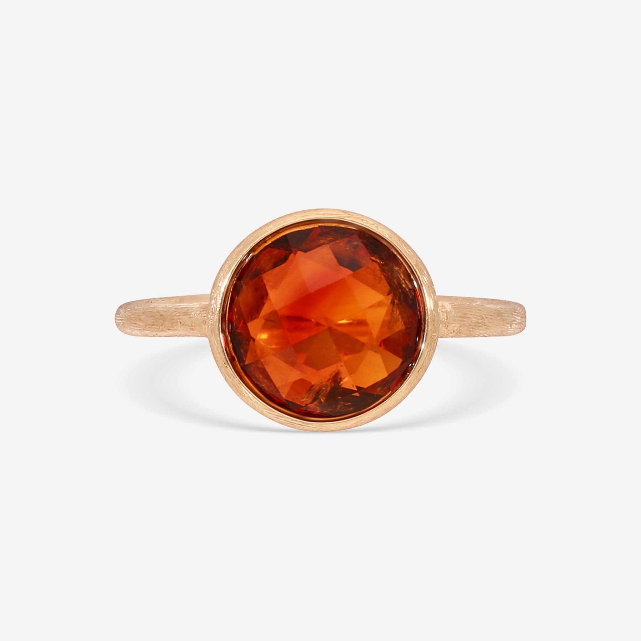 SuperOro Mike 18K Yellow Gold Madera Citrine Statement Ring MIKE/A002 - ST - THE SOLIST - SuperOro