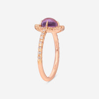 SuperOro Re 18K Rose Gold Amethyst & Diamond Statement Ring RE/A001 - THE SOLIST - SuperOro