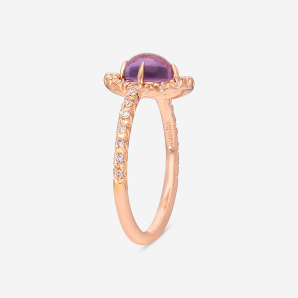 SuperOro Re 18K Rose Gold Amethyst & Diamond Statement Ring RE/A001 - THE SOLIST - SuperOro