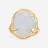 SuperOro Samba 18K Yellow Gold Blue Aquamarine Statement Ring SAMBA/A014 - THE SOLIST - SuperOro