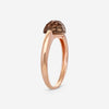 SuperOro Soft 18K Rose Gold Smoky Quartz Ring Sz. 7 SOFT/A101brown - THE SOLIST - SuperOro