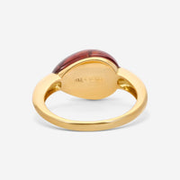 SuperOro Soft 18K Yellow Gold Madera Citrine Ring Sz. 7 SOFT/A002red - THE SOLIST - SuperOro