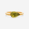 SuperOro Soft 18K Yellow Gold Peridot Ring Sz. 7 SOFT/A101green - THE SOLIST - SuperOro