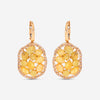 SuperOro Terra 18K Yellow Gold Yellow Sapphire Drop Earrings TERRA/O020 - THE SOLIST - SuperOro