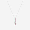 SuperOro Vulcano 18K White Gold Diamond & Semiprecious Stone Pendant Necklace VULCANO/P017 - THE SOLIST - SuperOro