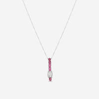 SuperOro Vulcano 18K White Gold Diamond & Semiprecious Stone Pendant Necklace VULCANO/P017 - THE SOLIST - SuperOro