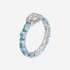 SuperOro Vulcano 18K White Gold Diamond & Semiprecious Stone Ring VULCANO/A013 - THE SOLIST - SuperOro