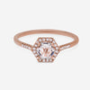 Suzanne Kalan 14K Rose Gold Diamond and White Topaz Ring sz 6.25 PR529 - RGWT - THE SOLIST - Suzanne Kalan