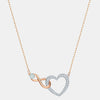 Swarovski Hyperbola Infinity & Heart Mixed Metal Crystal & Zirconia Pendant Necklace 5518865 - THE SOLIST - Swarovski