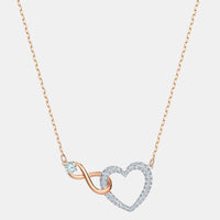 Swarovski Hyperbola Infinity & Heart Mixed Metal Crystal & Zirconia Pendant Necklace 5518865 - THE SOLIST - Swarovski