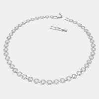 Swarovski Una Angelic Rhodium Plated Crystal Tennis Necklace 5117703 - THE SOLIST - Swarovski