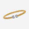 Tessitore Tubogas 18K Yellow Gold, Diamond Bangle Bracelet WBT 33Y - THE SOLIST - Tessitore