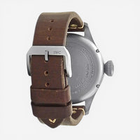 THE SOLIST IWC Big Pilot's Heritage Titanium Automatic Men's Watch IW510301 with brown leather strap and titanium buckle.