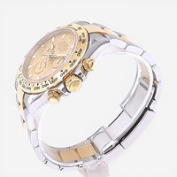 THE SOLIST Rolex Daytona men's automatic watch with champagne dial, stainless steel and 18k gold two-tone bracelet and bezel.