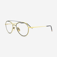 Thom Browne Aviator Metal Optical Unisex Frames TB109 - CGLDNVY - 53 - 70459 - THE SOLIST - Thom Browne