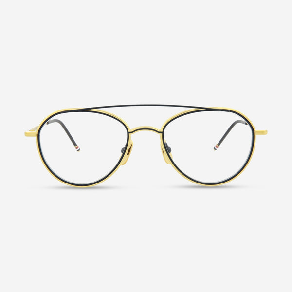 Thom Browne Aviator Metal Optical Unisex Frames TB109 - CGLDNVY - 53 - 70459 - THE SOLIST - Thom Browne