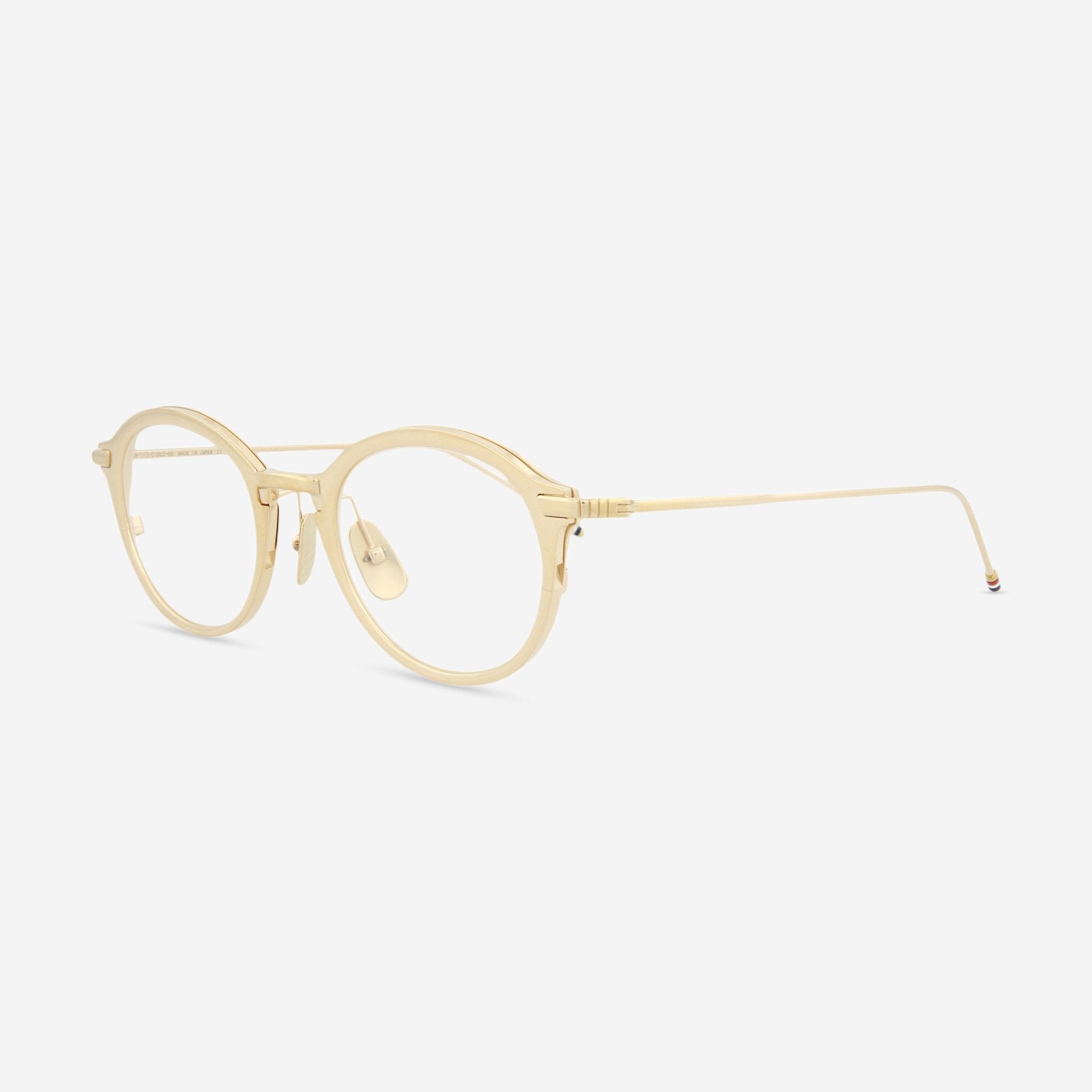 Thom Browne Round Metal Optical Unisex Frames TB110 - CGLD - 48 - 10007 - THE SOLIST - Thom Browne