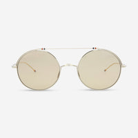 Thom Browne Round Metal Unisex Sunglasses TBS910 - 49 - 02 - THE SOLIST - Thom Browne